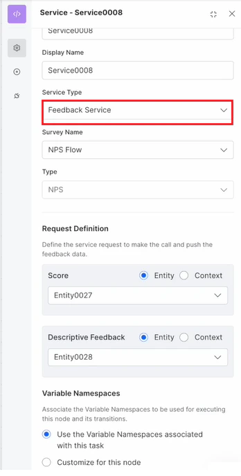 Feedback survey Dialog