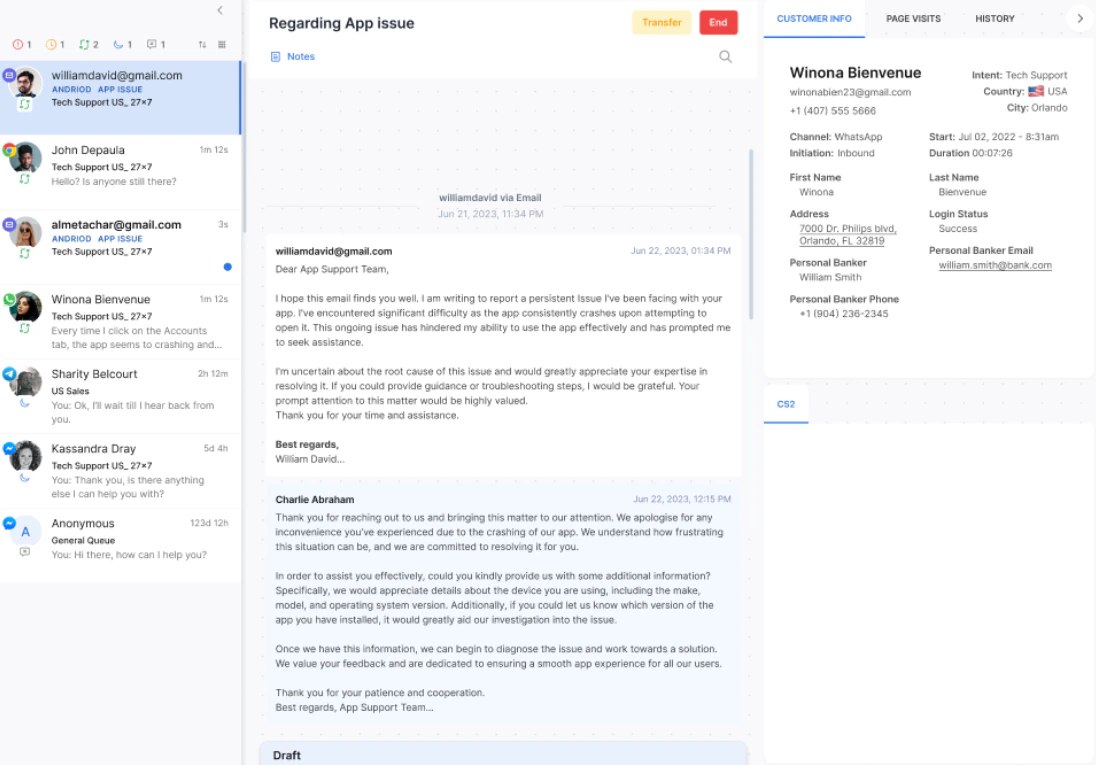 Threaded Email Structure