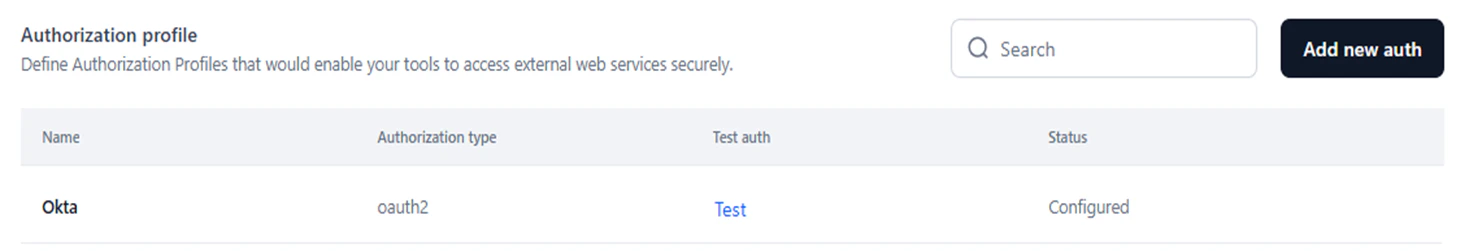 auth profile summary