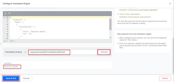 Verify translation mapping