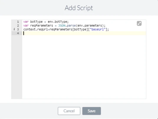 Script to capture Base URL of app