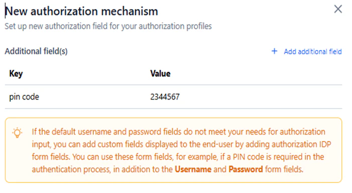 new additional field