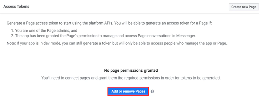 Facebook remove pages