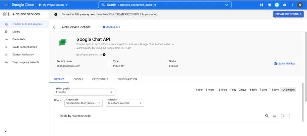 Google Chat API