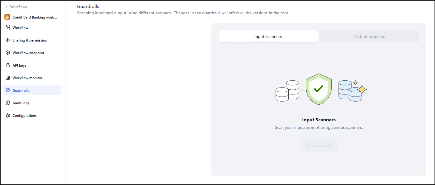Navigate to Guardrails
