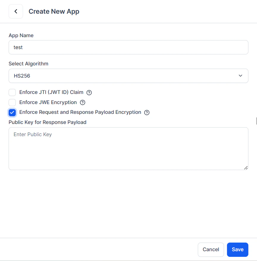 Create a new JWT App
