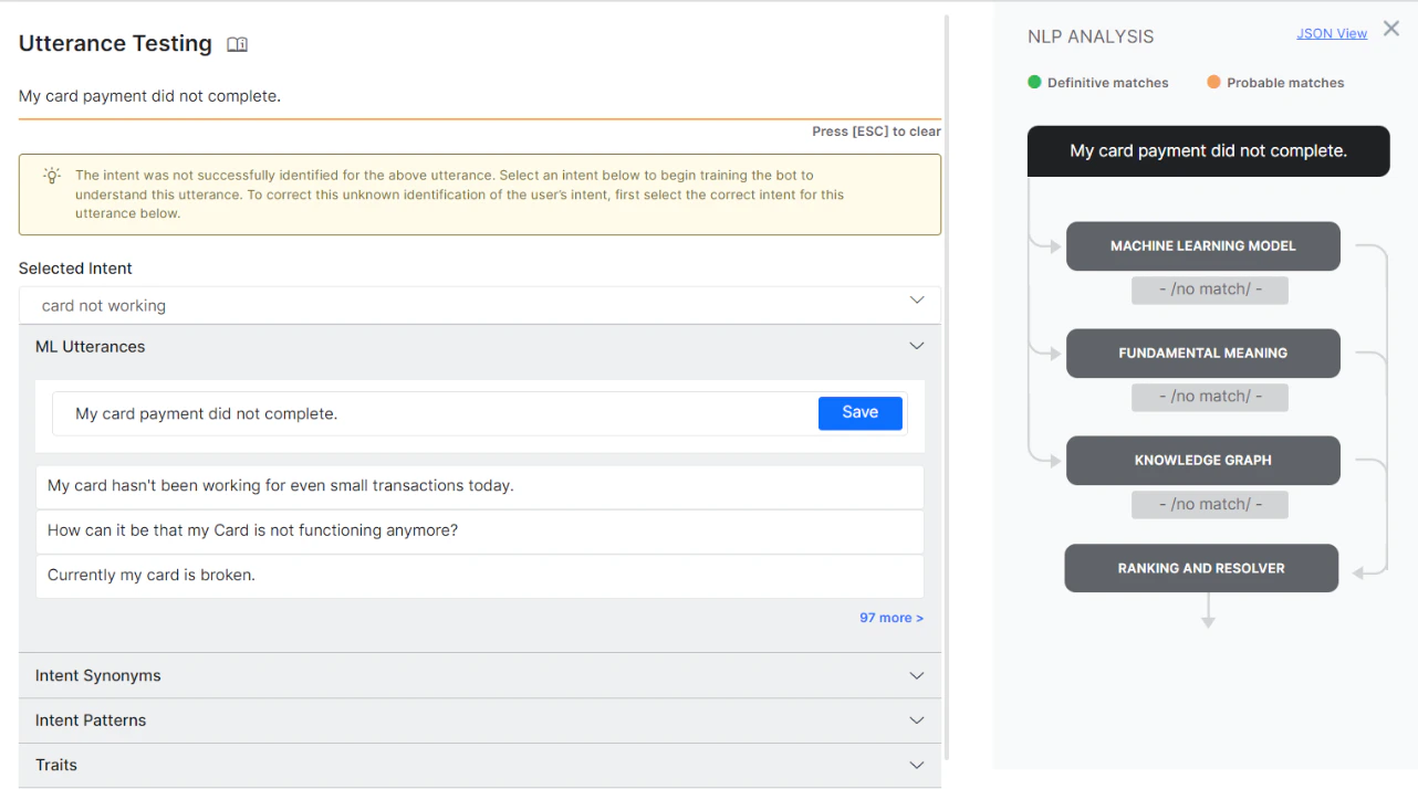 Train the Utterance Panel