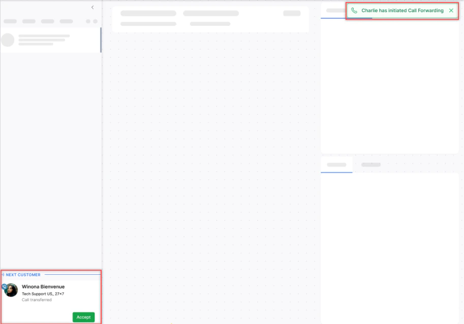 Initiate Call Forwarding