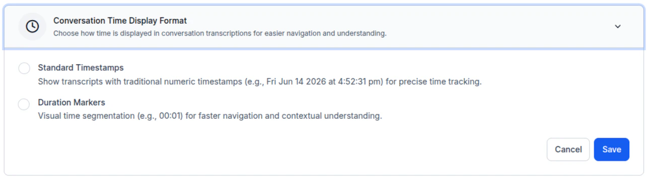 Configure Time Display Format