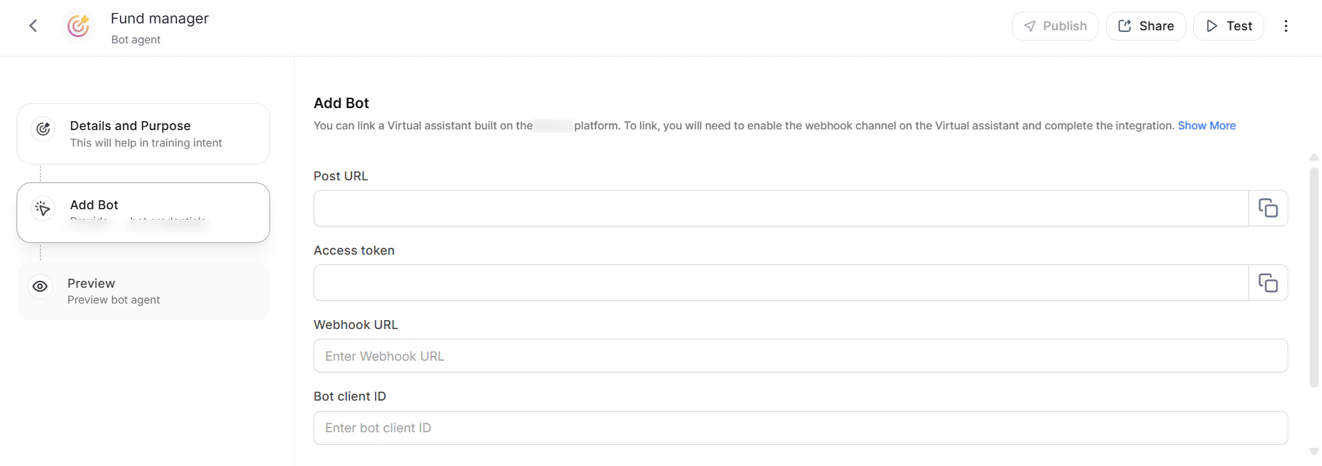 Add Bot configuration