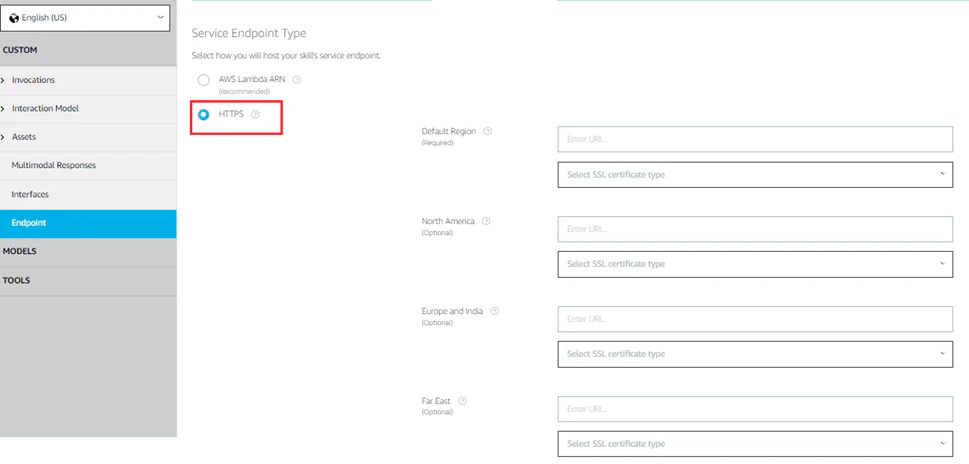 service endpoint type