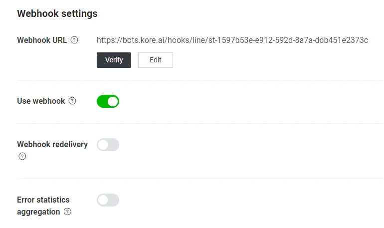 line channel verification