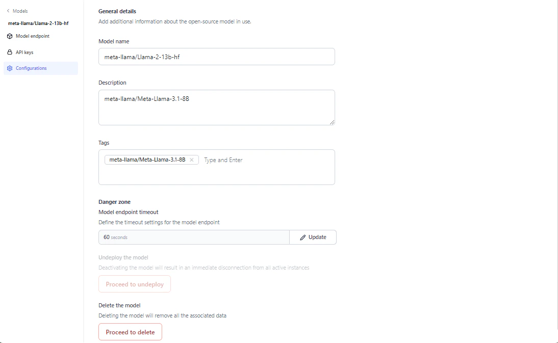 Configure your Open-Source Model