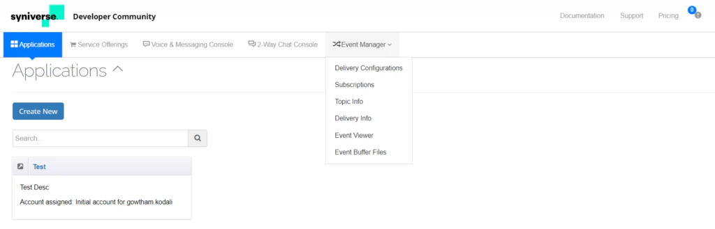 Syniverse Delivery Configuration