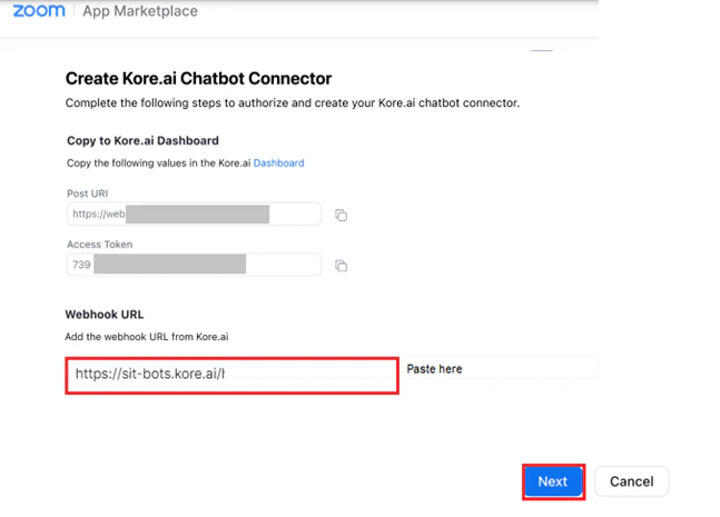 Zoom Kore connnector