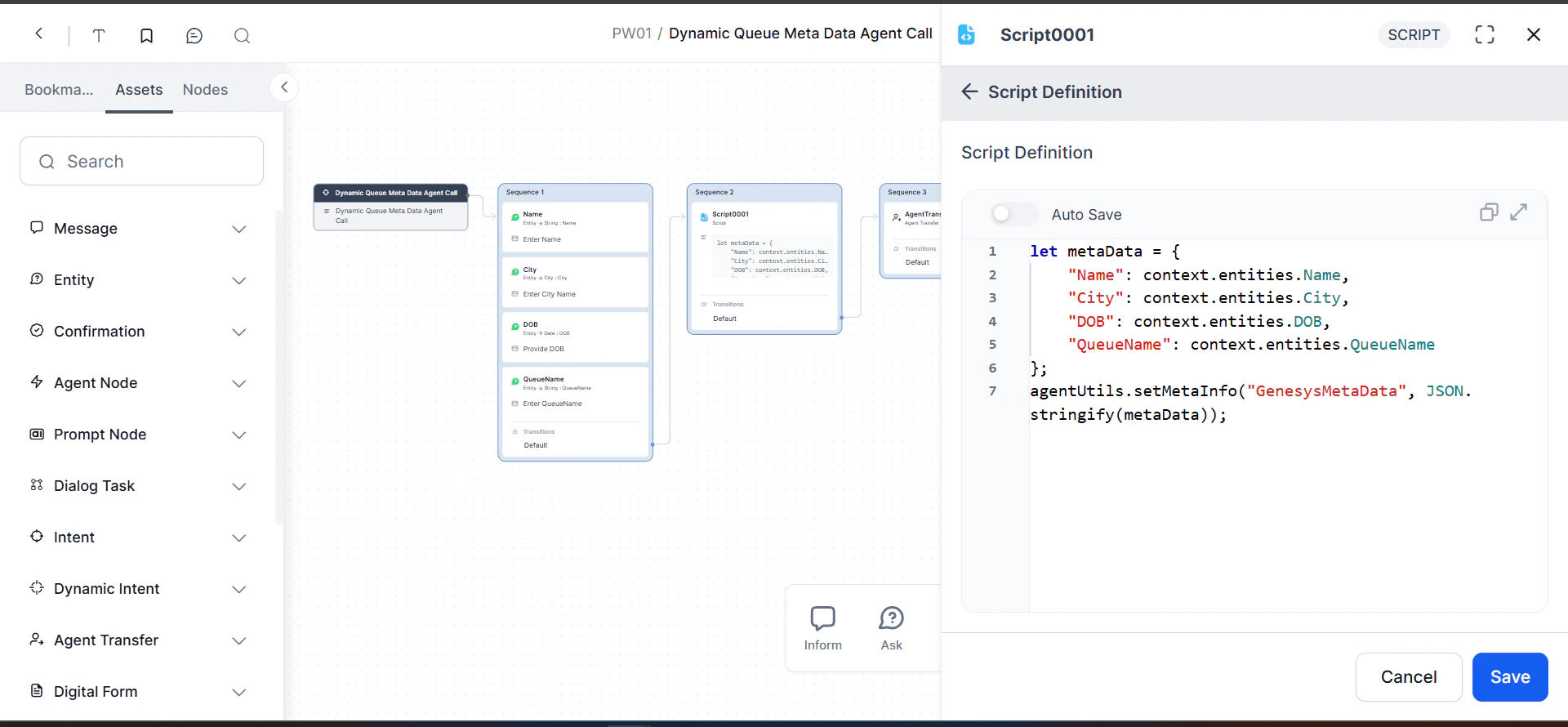 Genesys metadata script