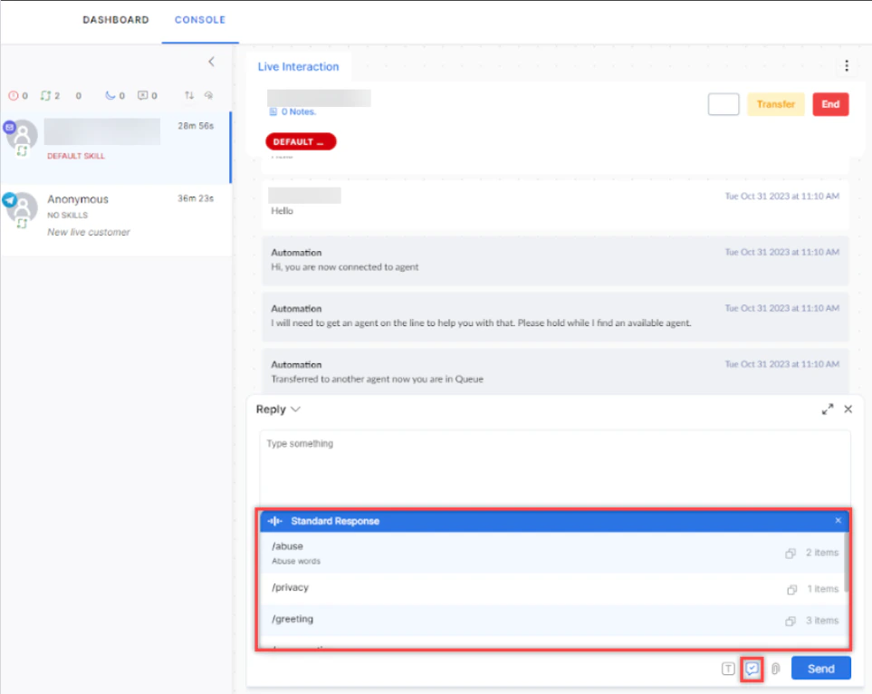 Standard Response Icon