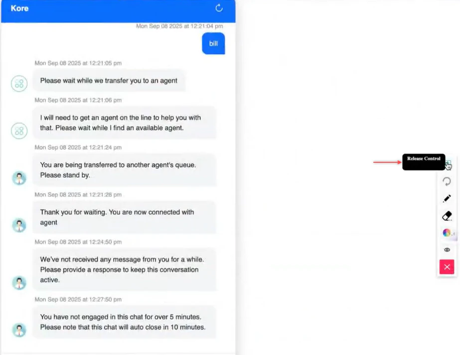 Customer Release Control