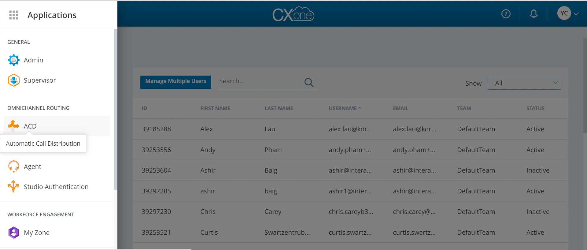 Omnichannel routing - ACD