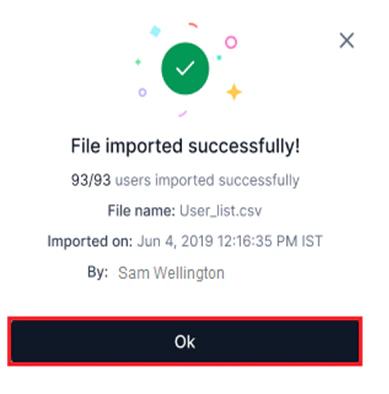 file imported successfully