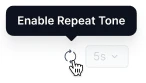 Enable Repeat Tone