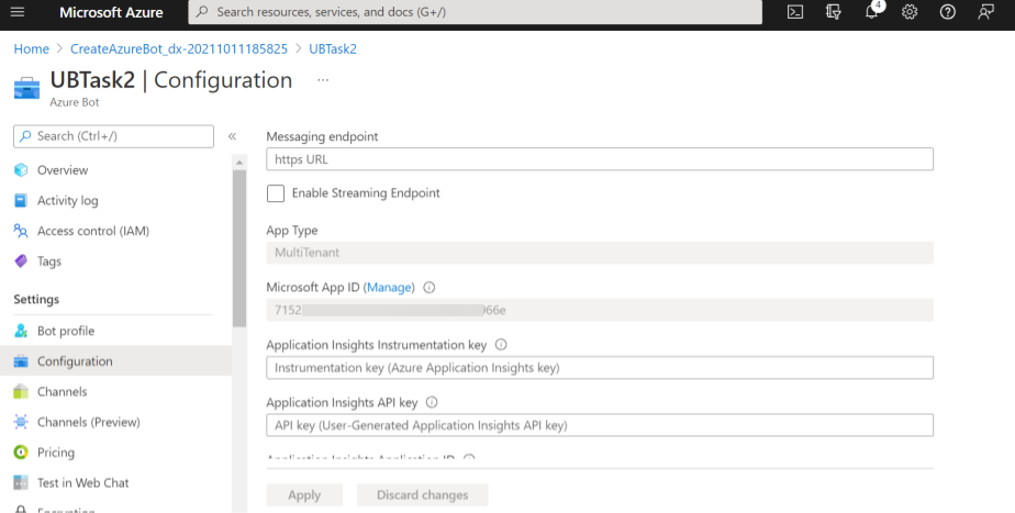 Configure the Resource