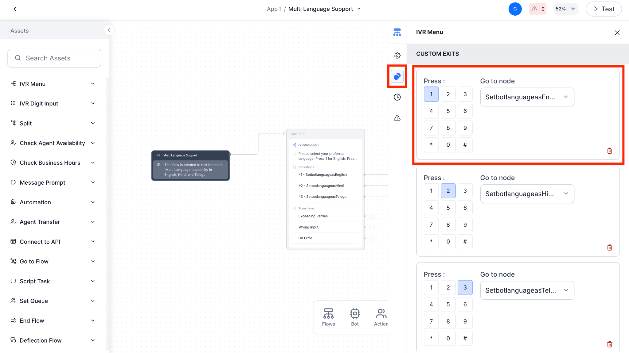 IVR Digit Input