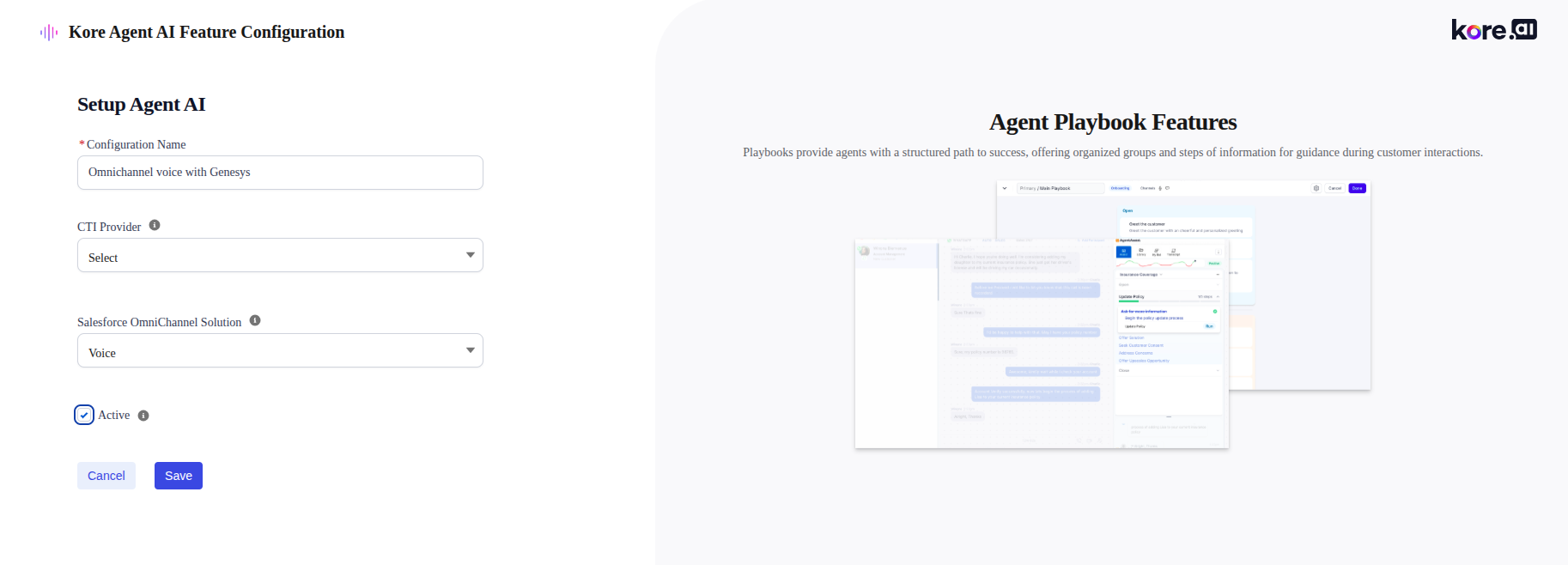 save-kore-agent-assist-feature-configuration