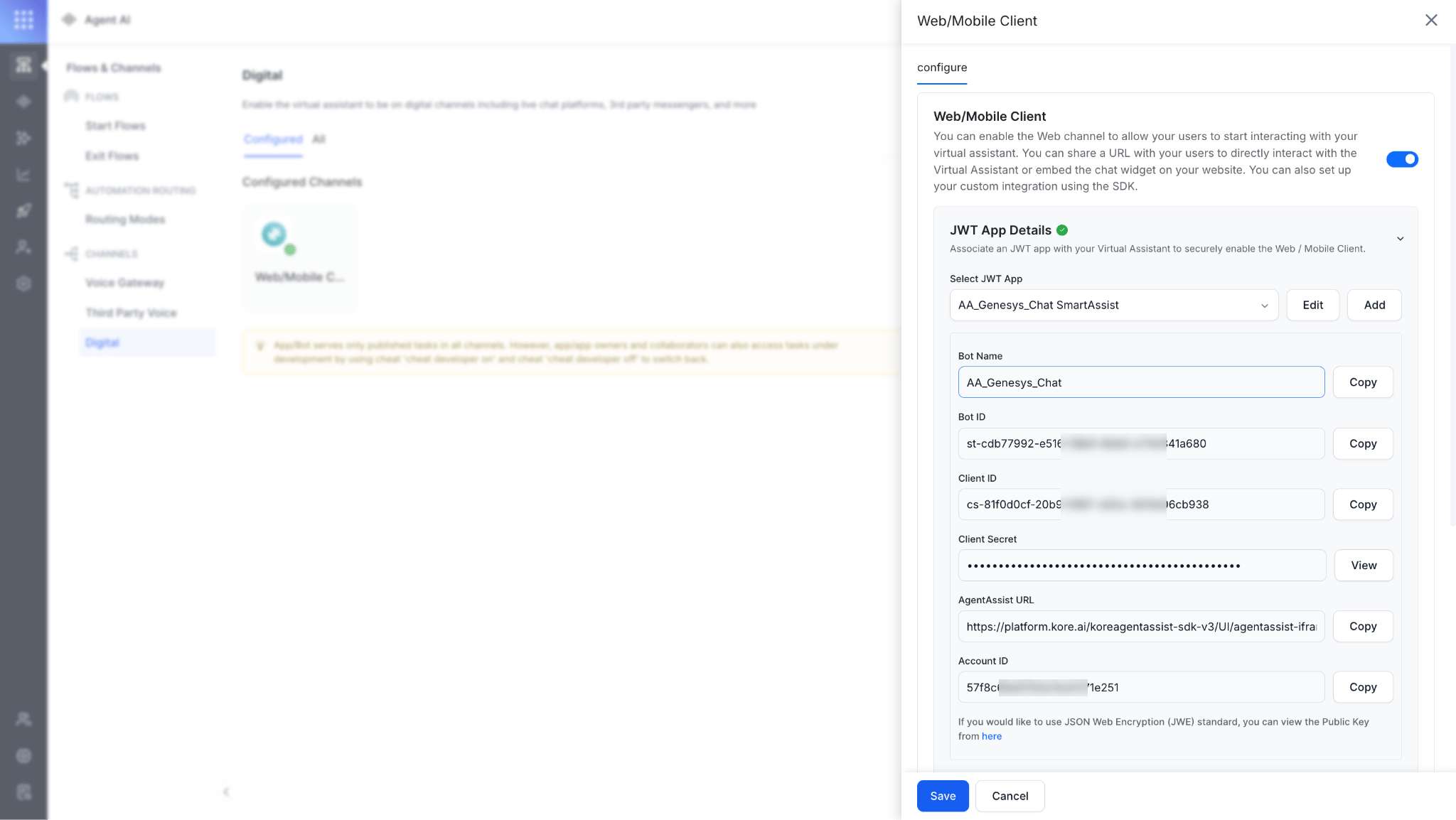 Web Mobile Client