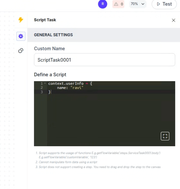 Metadata variables