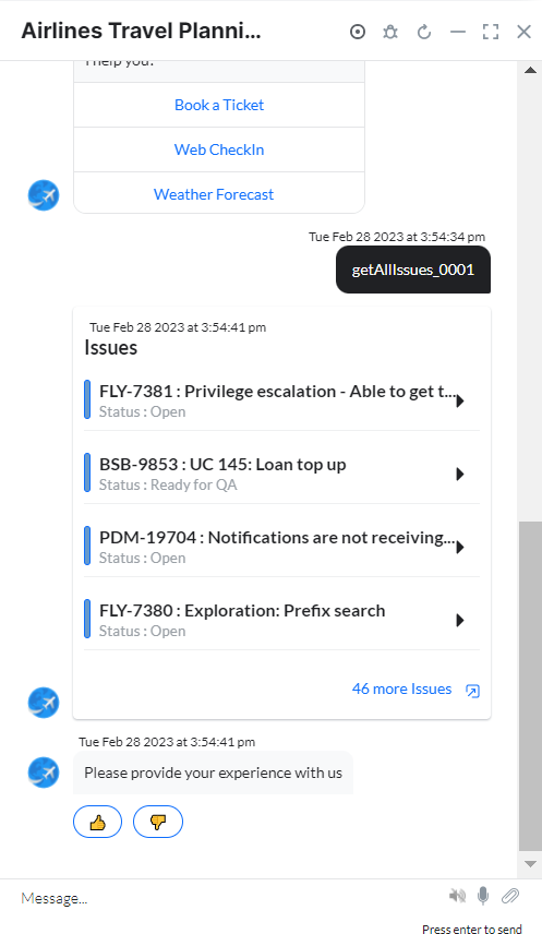 VA prompt to view all issues