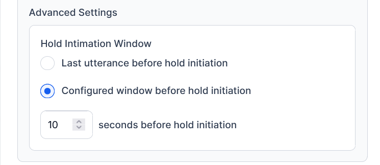 Advanced Settings