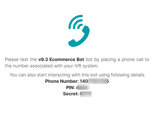 IVR configuration