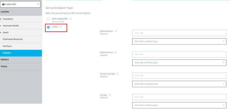 service endpoint type