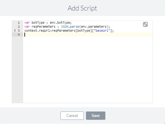 Script to capture Base URL of app