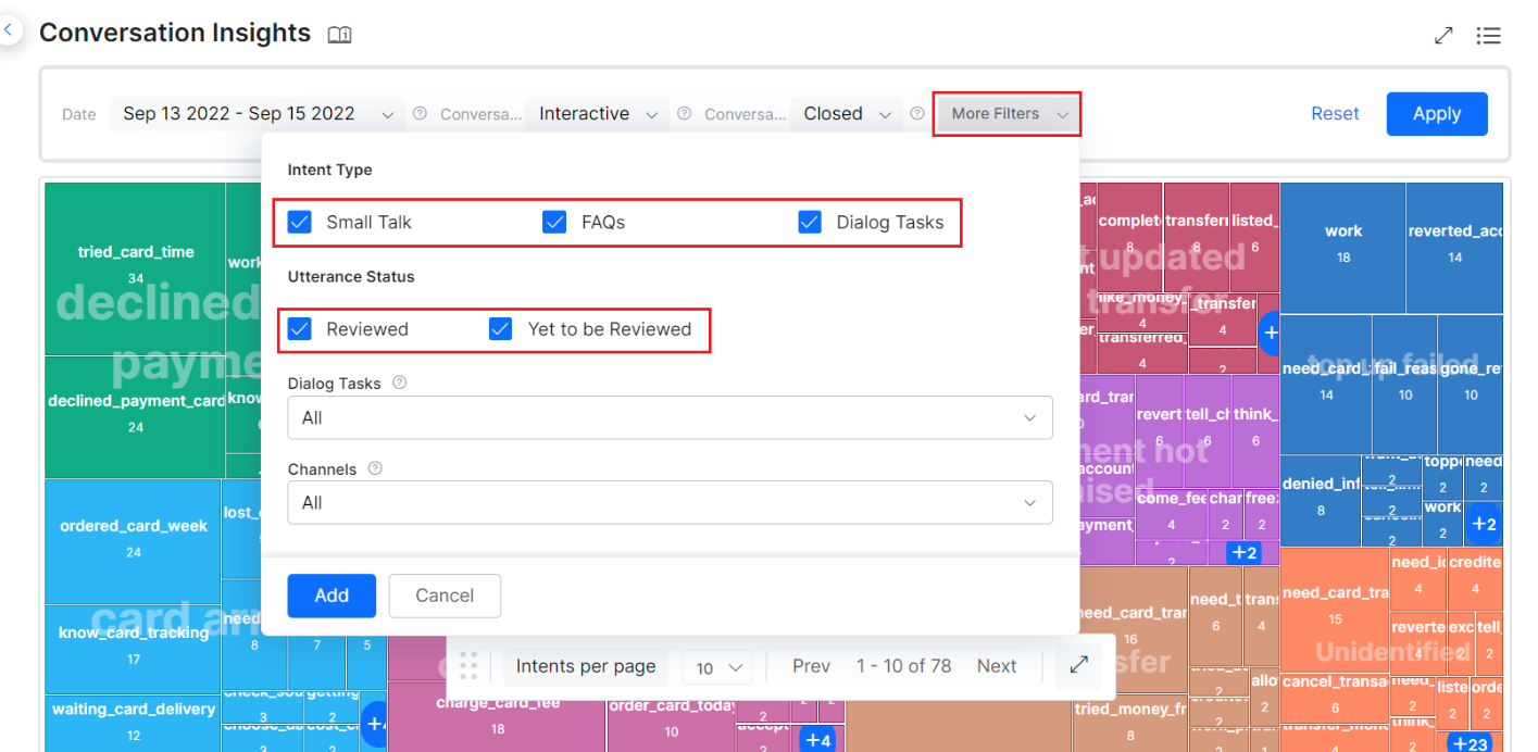 Data Set Filters