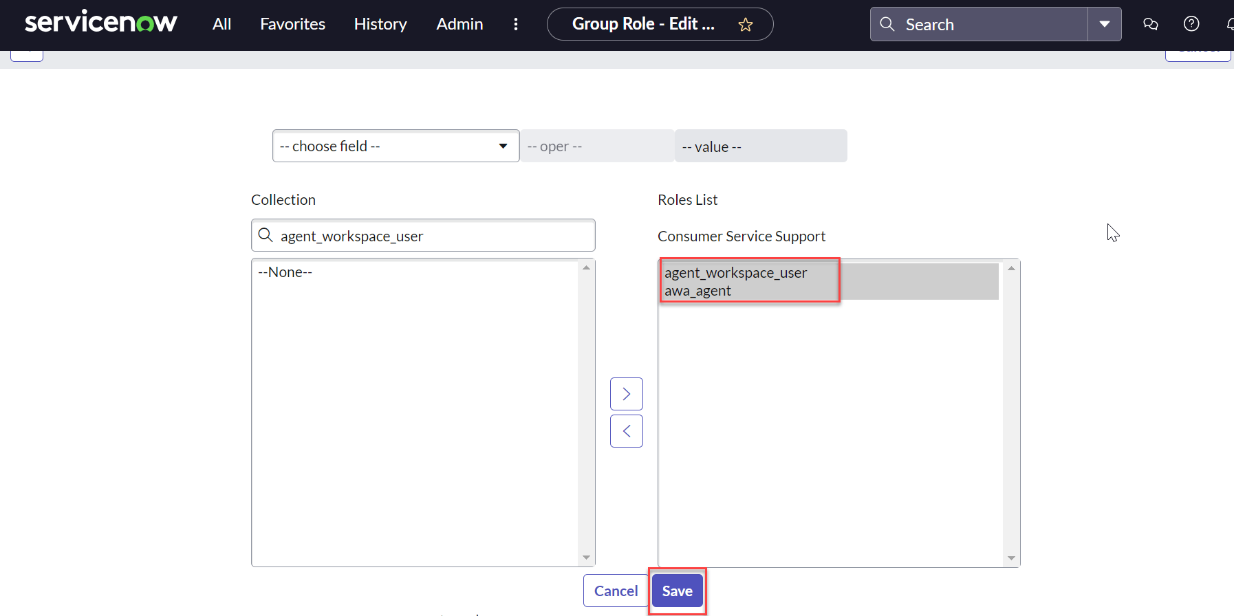 Assign roles