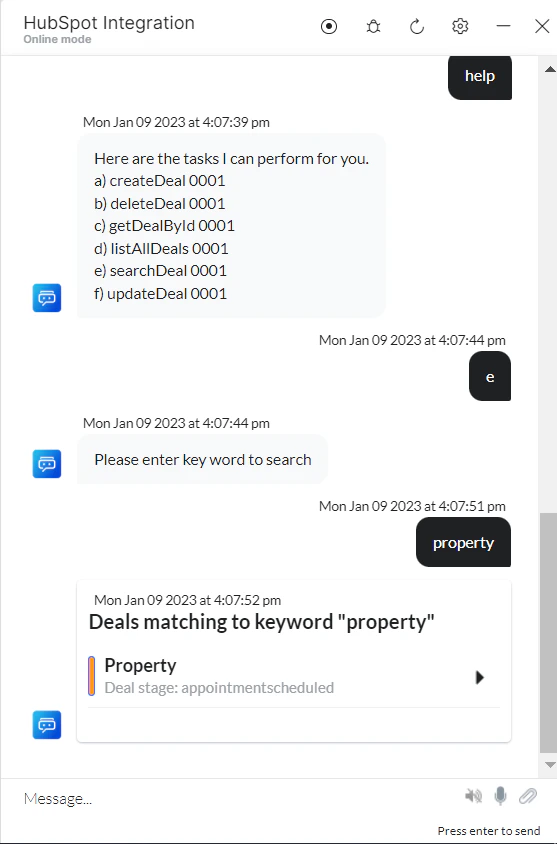 VA prompt to view all deals