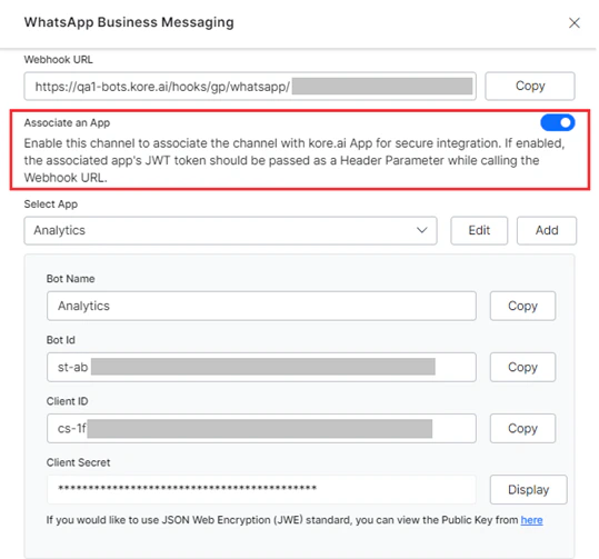 secure gupshup integration