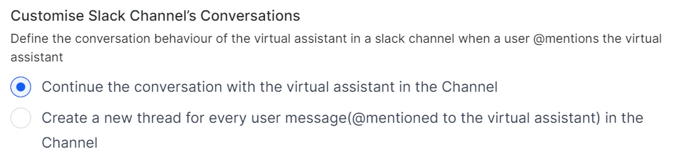 Slack Channel Configuration