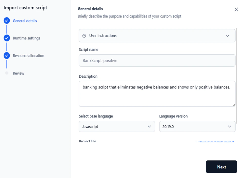 general details page