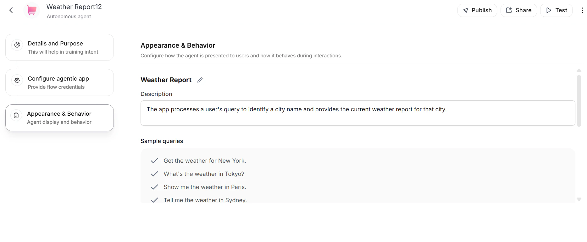 Appearance and Behavior