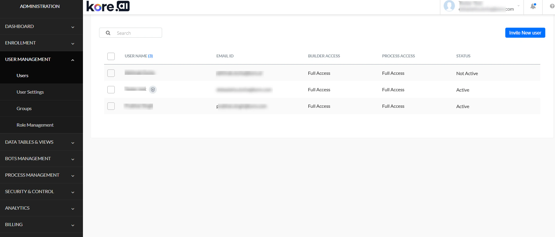 User Management Module