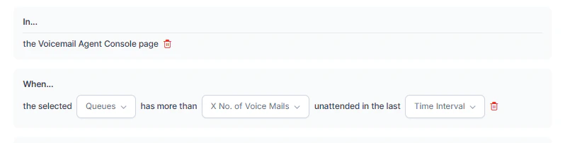 Console Voicemail