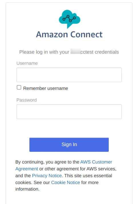 amazon-connect-signin-page