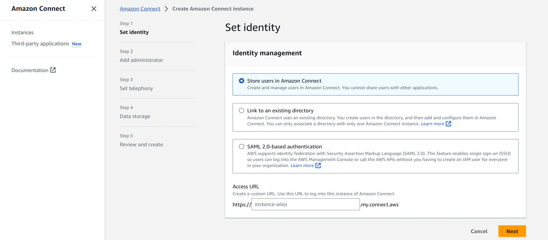 identity-management-access-url