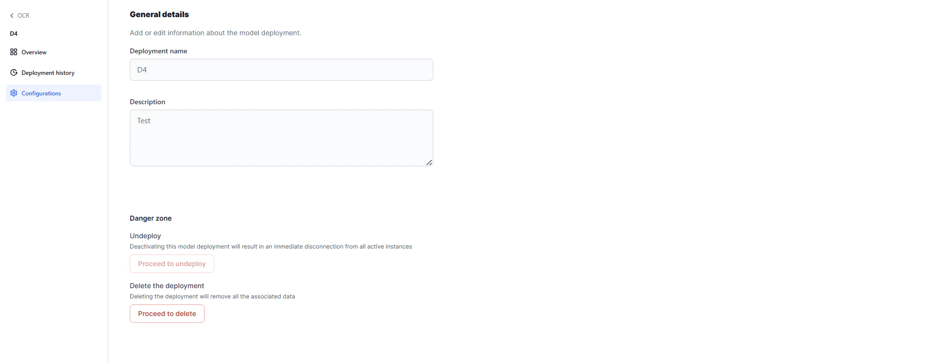Docling configurations