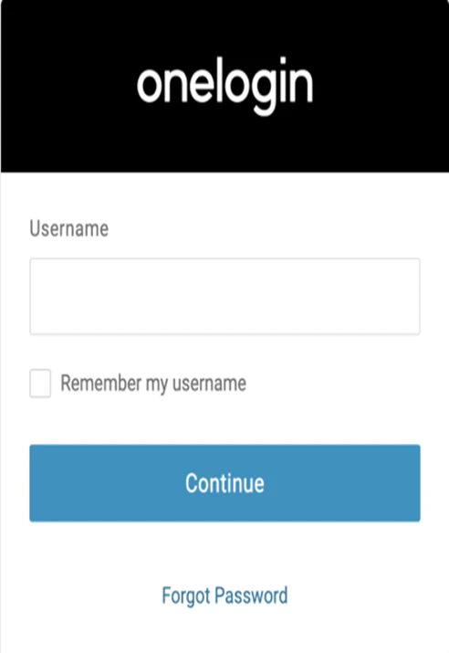 one login sign in page
