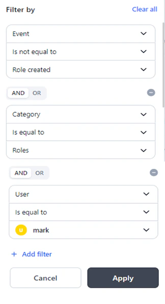 Mutually exclusive operators