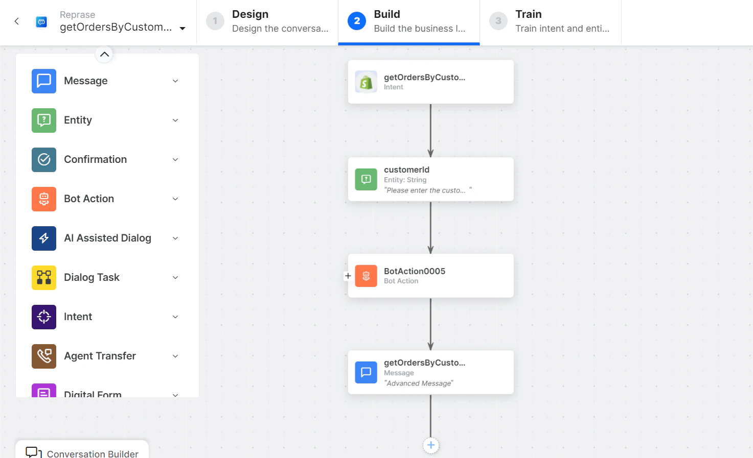 Get Orders by Customer ID dialog task is added
